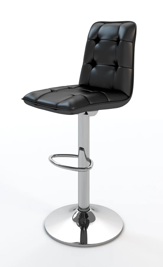 Adjustable Bar Stool 3D Model_01