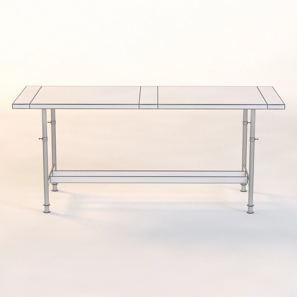 Adjustable Breadboard Table 3D Model_011