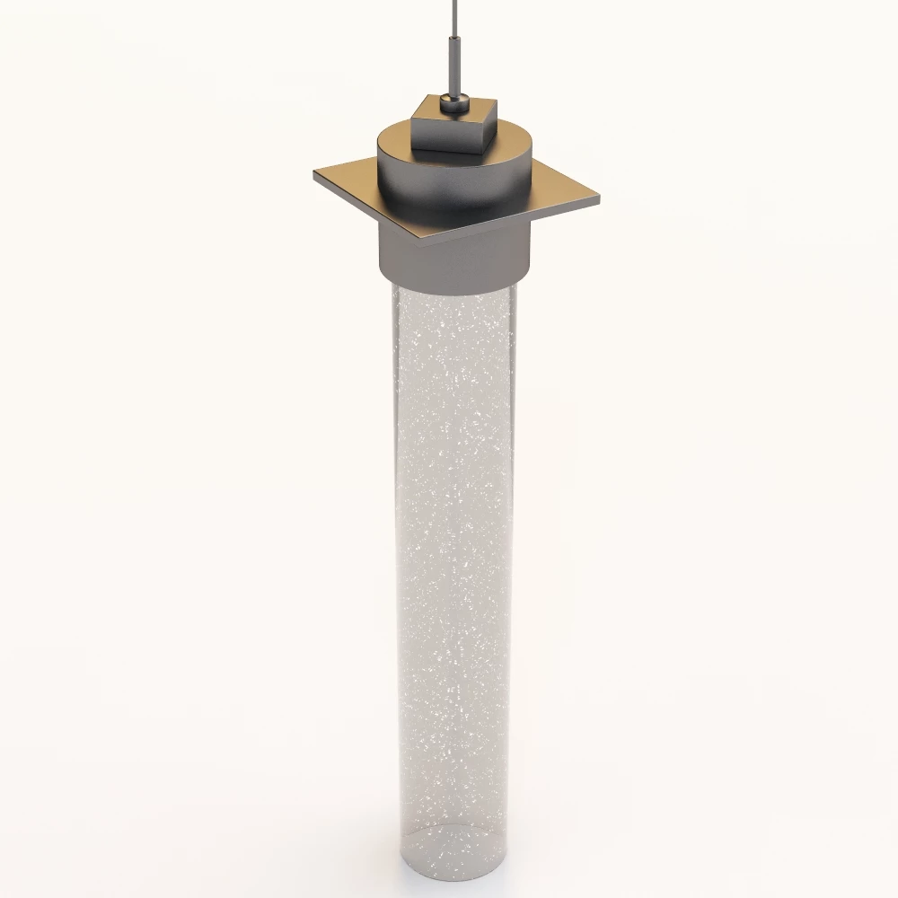 Airis Medium Vintage Platinum Pendant Light 3D Model_05