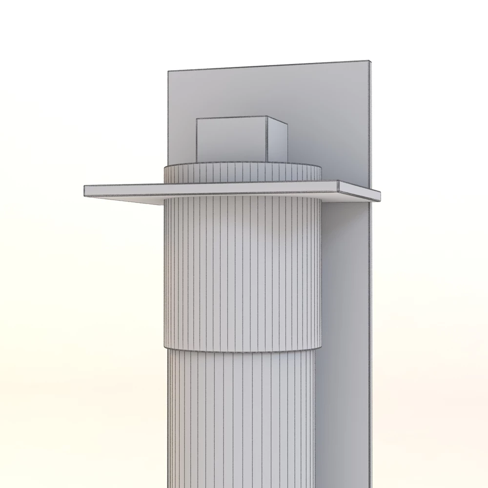 Airis Outdoor Wall Sconce - Medium by Hubbardton Forge 3D Model_04