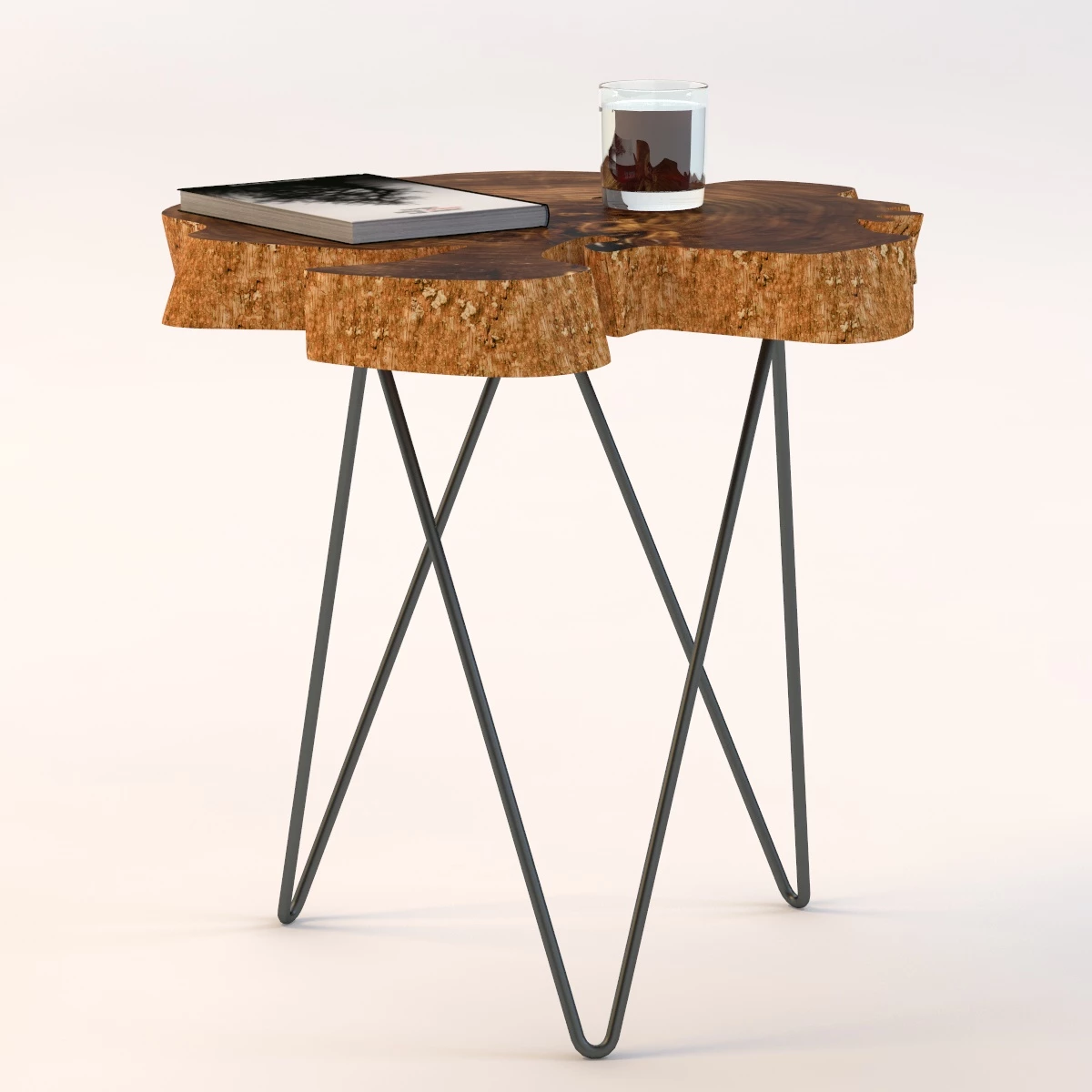 Albion Burl Slice Tables 3D Model_01