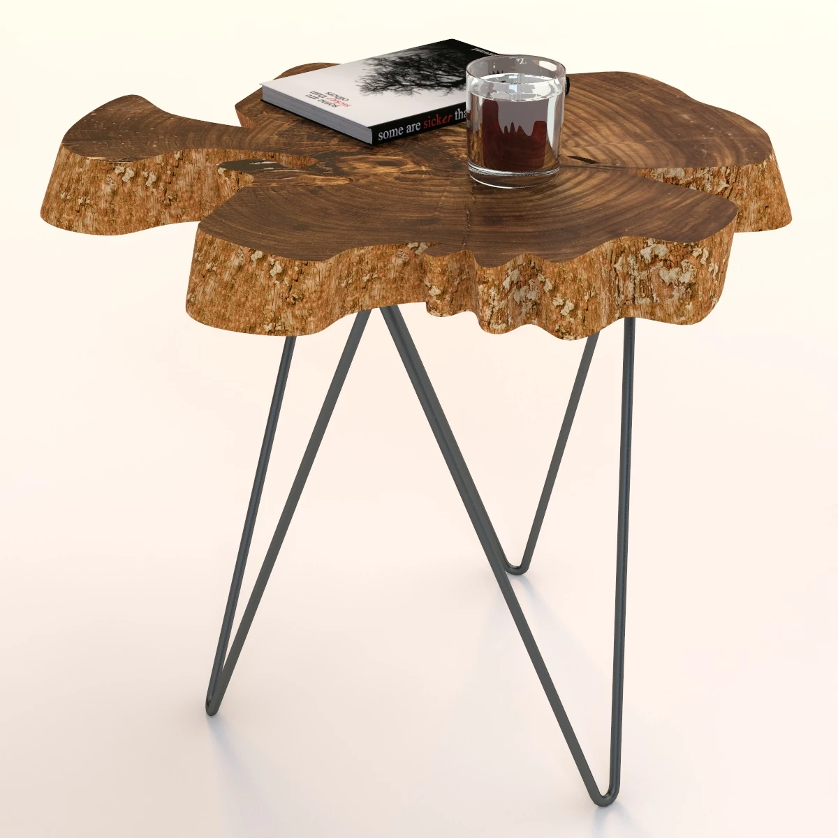 Albion Burl Slice Tables 3D Model_06