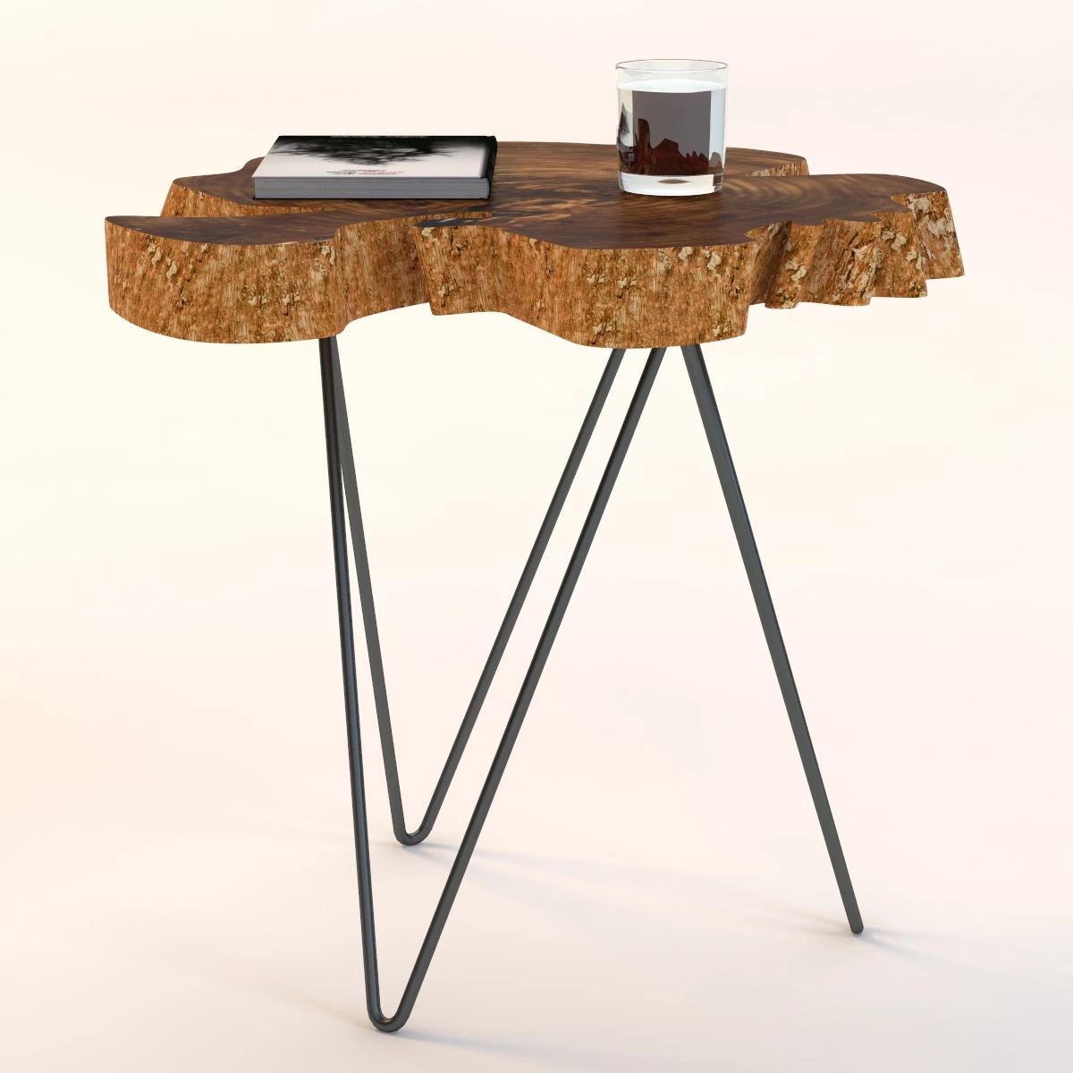 Albion Burl Slice Tables 3D Model_09