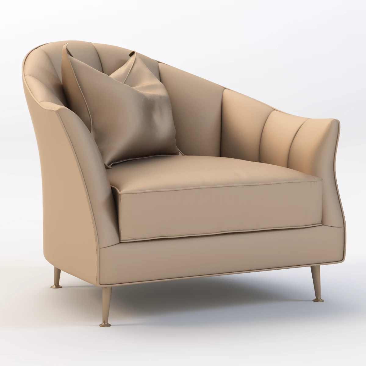 Alexandrine Gauche Chair 3D Model_01