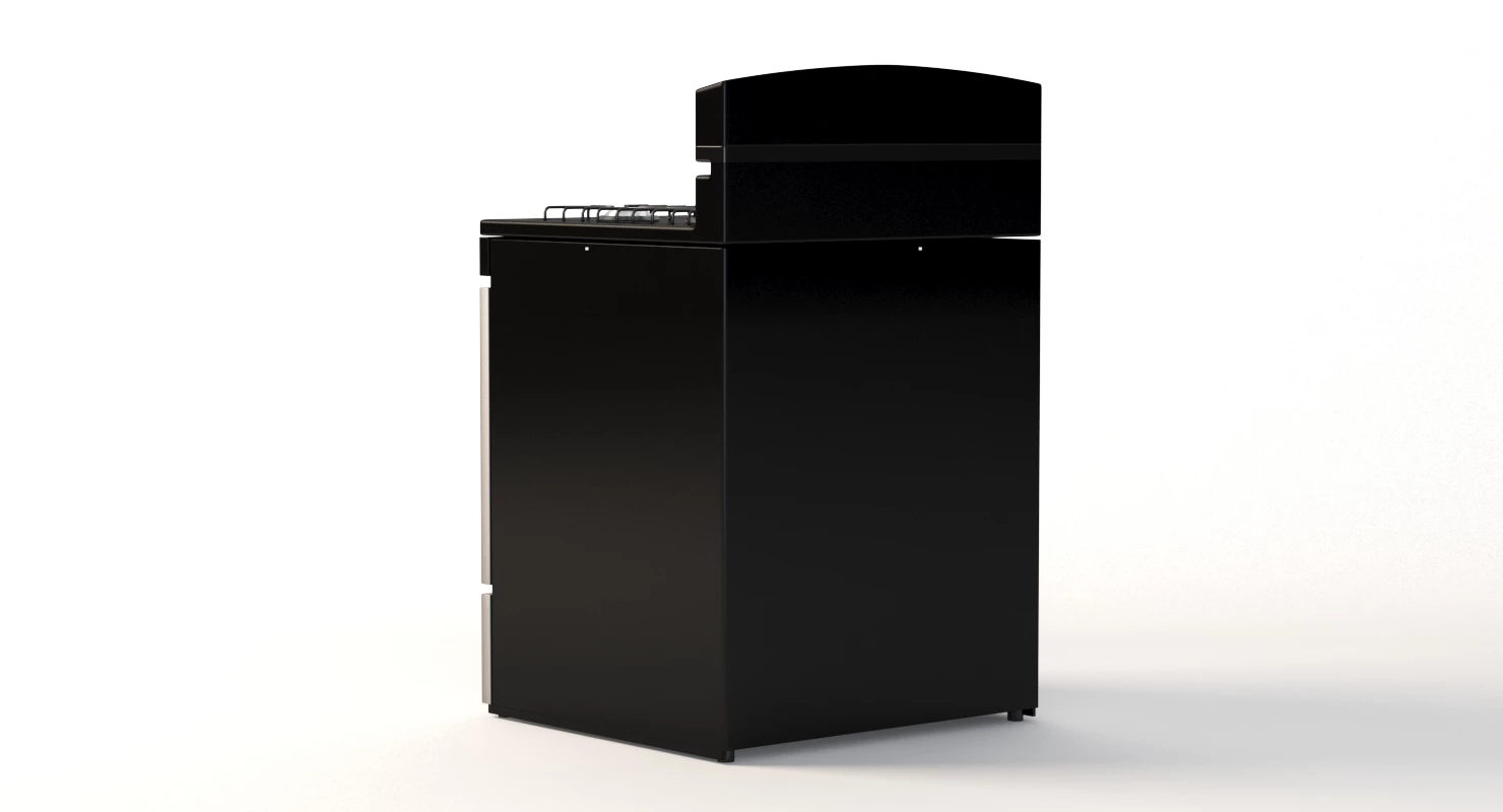Amana 5.1 Cu. Ft.  Gas Oven Range With Sealed Gas Burners Agr5330bas 3D Model_08