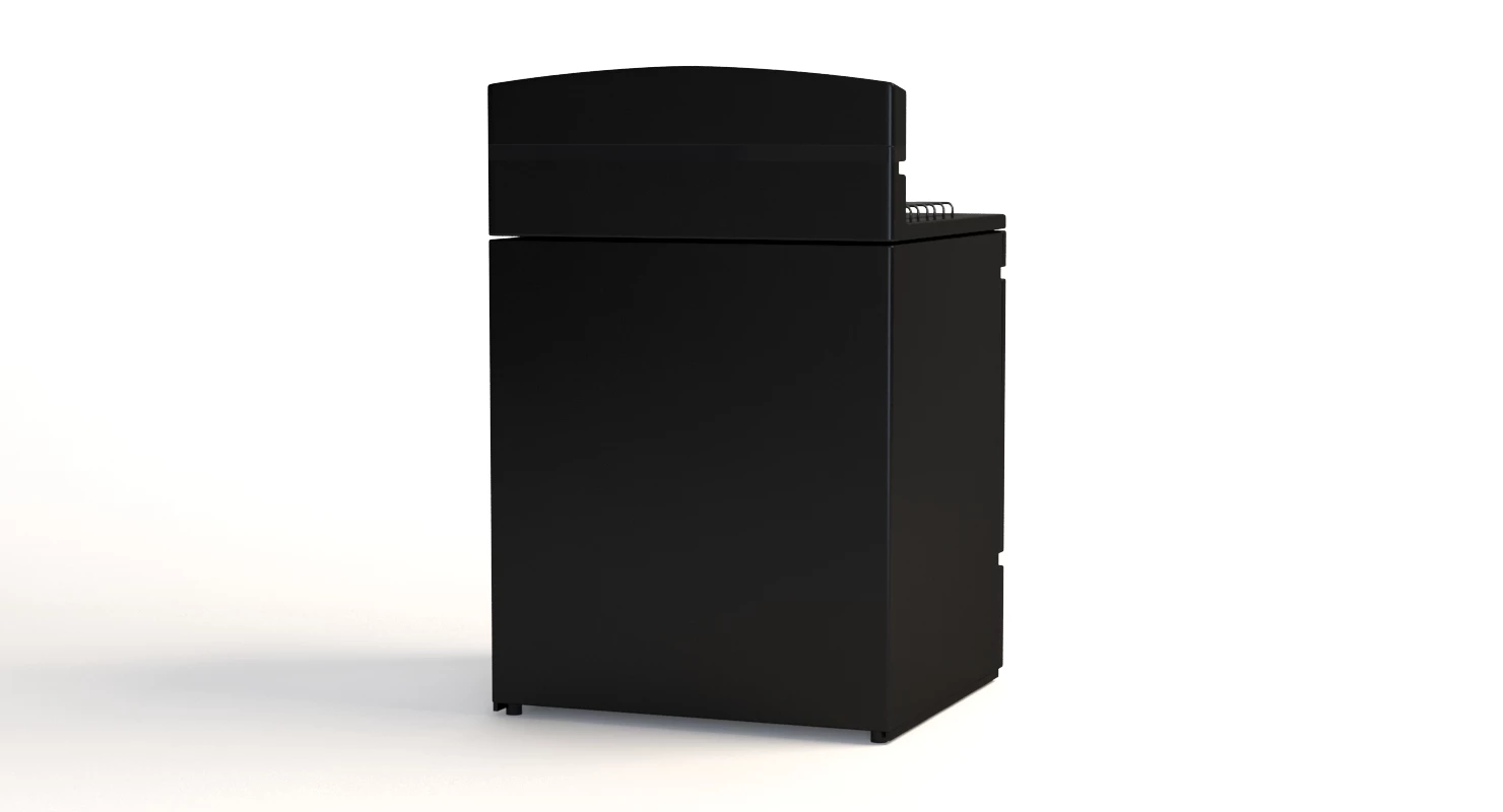 Amana 30 Inch Gas Range With Easyaccess Broiler Door 3D Model_07