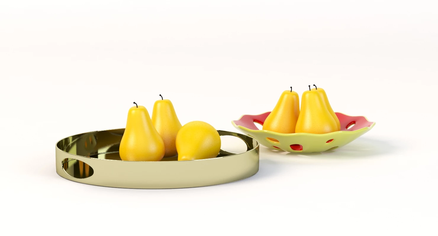 Angeline Round Mirrored Metal Decorative Centerpiece Tray By Kate And Laurel 3D Model_04