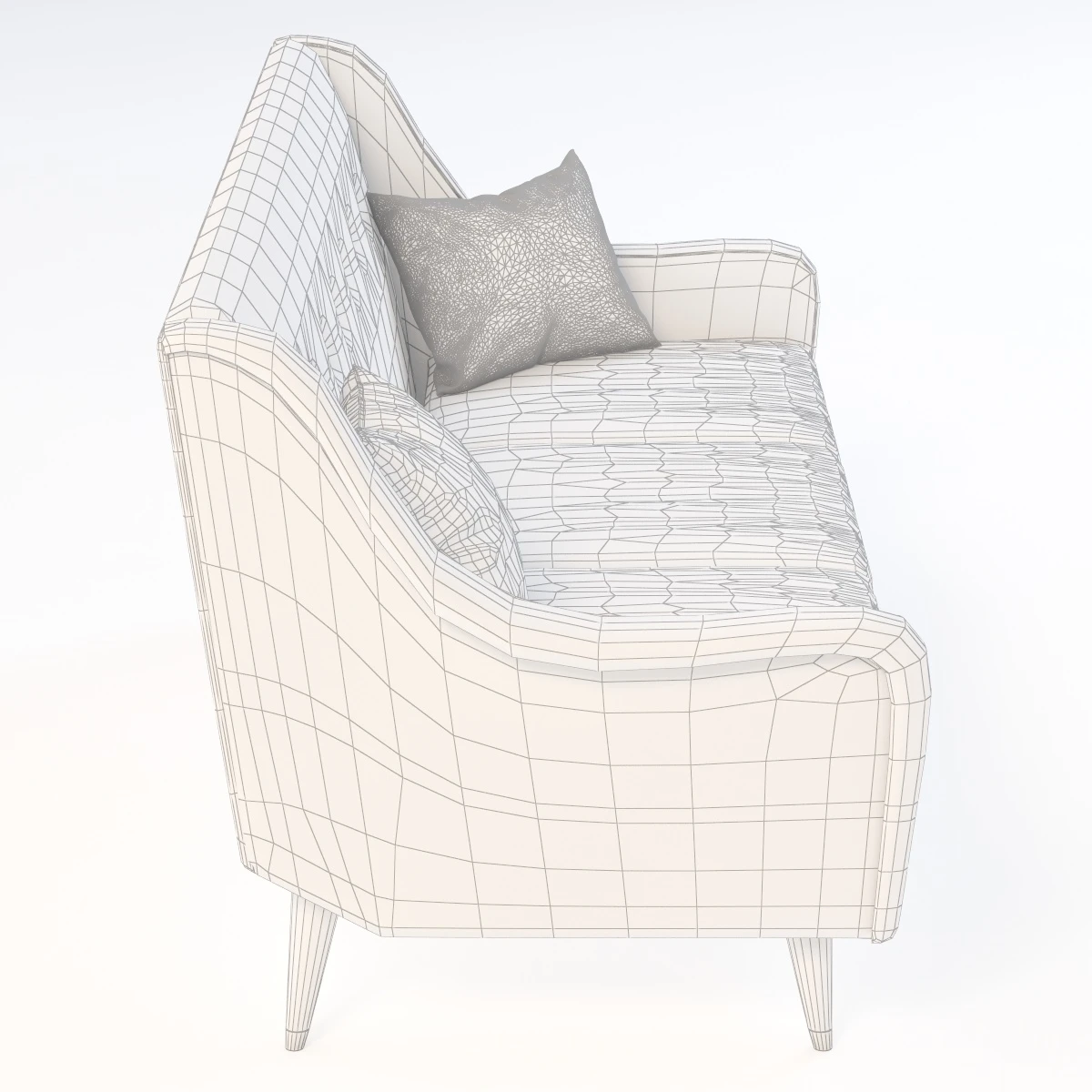 Anthropologie Slub Velvet Adrie Sofa 3D Model_08