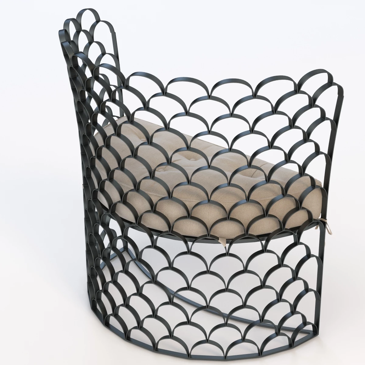 Arteriors Vero Contemporary Chair 3D Model_012