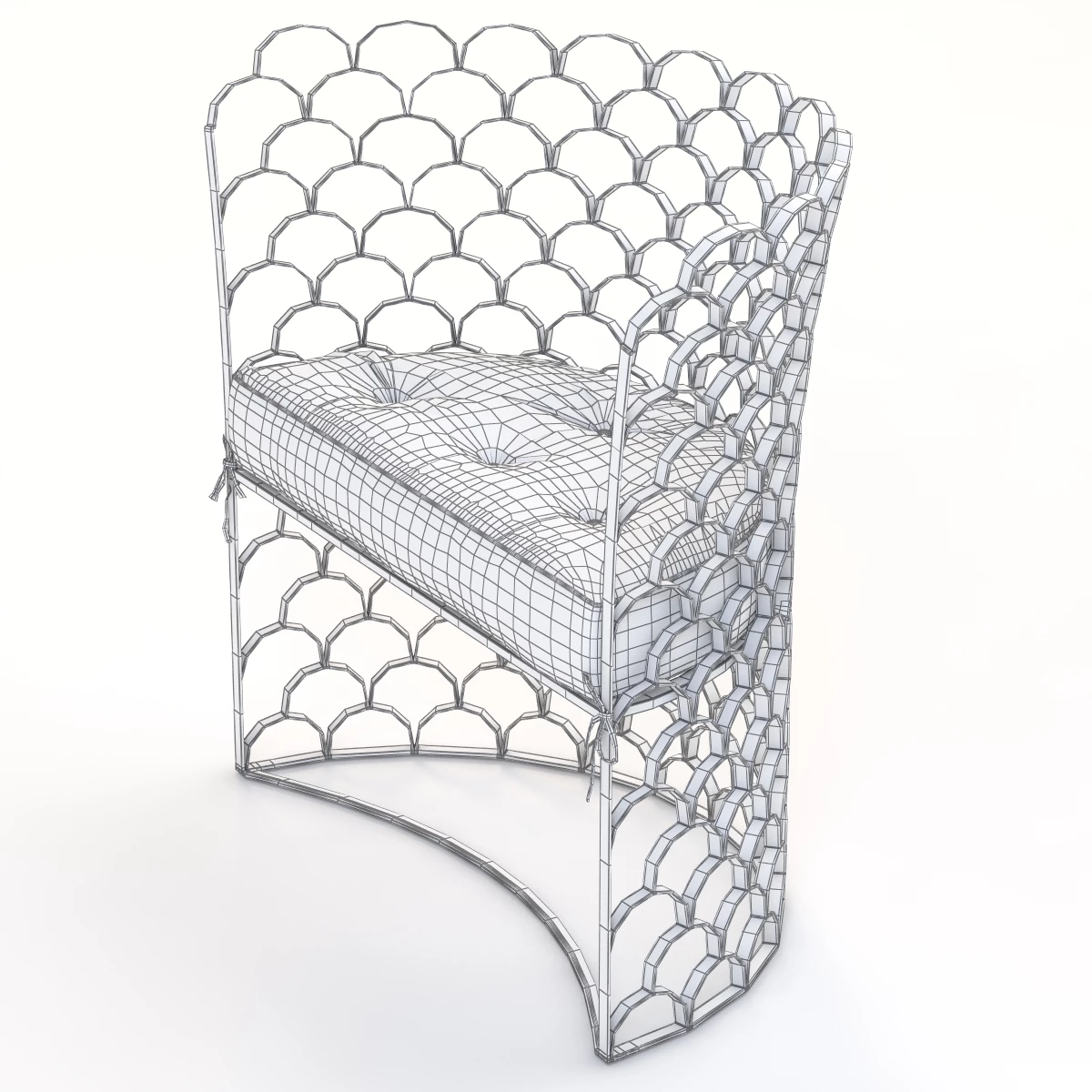Arteriors Vero Contemporary Chair 3D Model_06