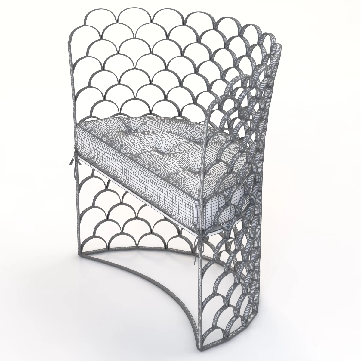Arteriors Vero Contemporary Chair 3D Model_05