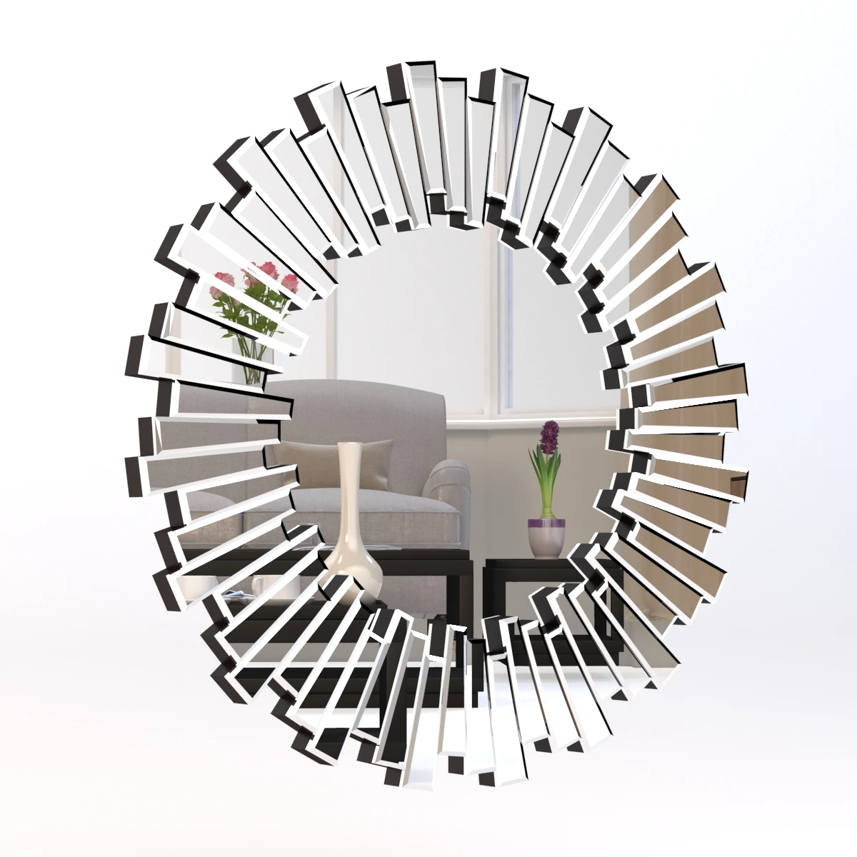 Avila Round Mirror 3D Model_01