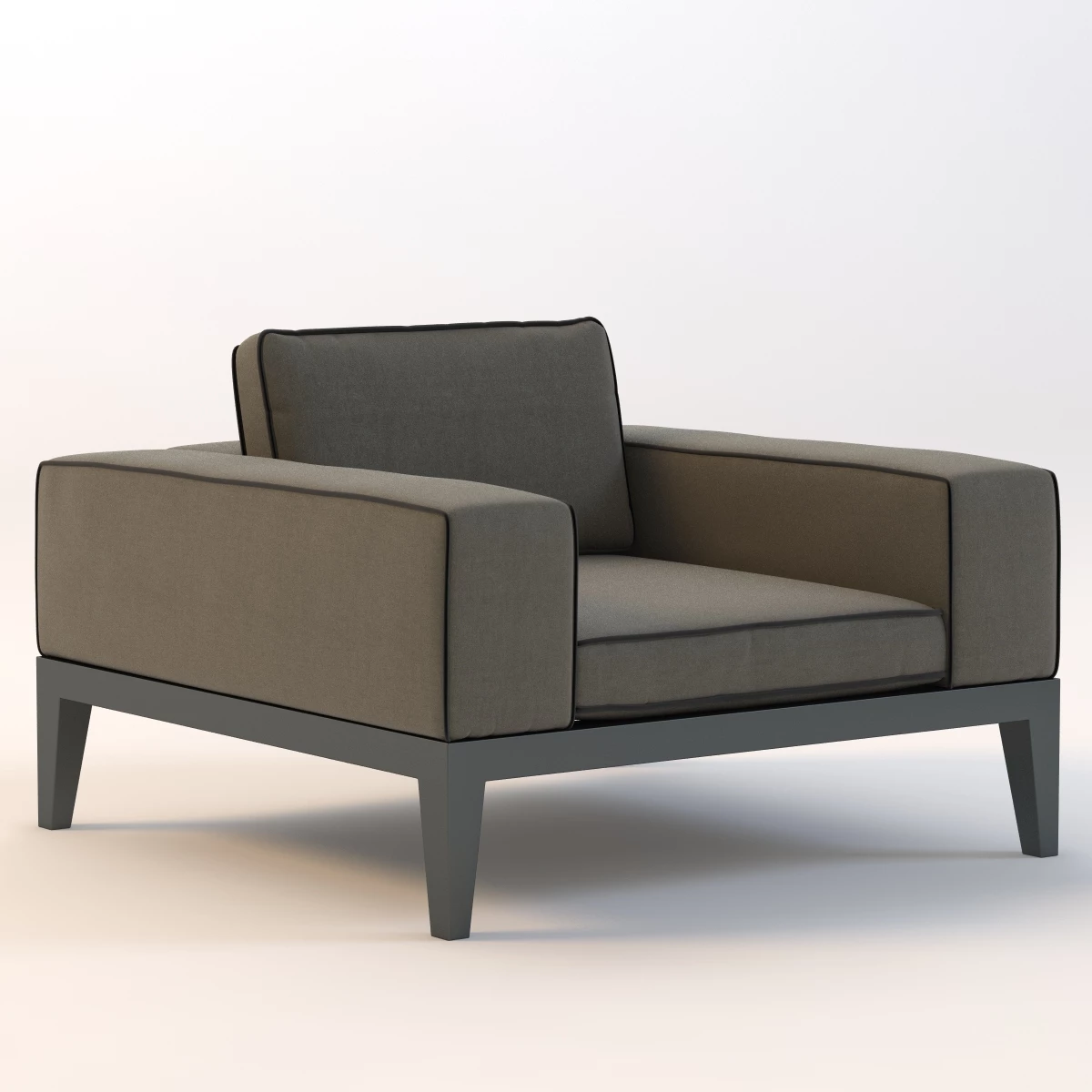 Balmoral Armchair 3D Model_01