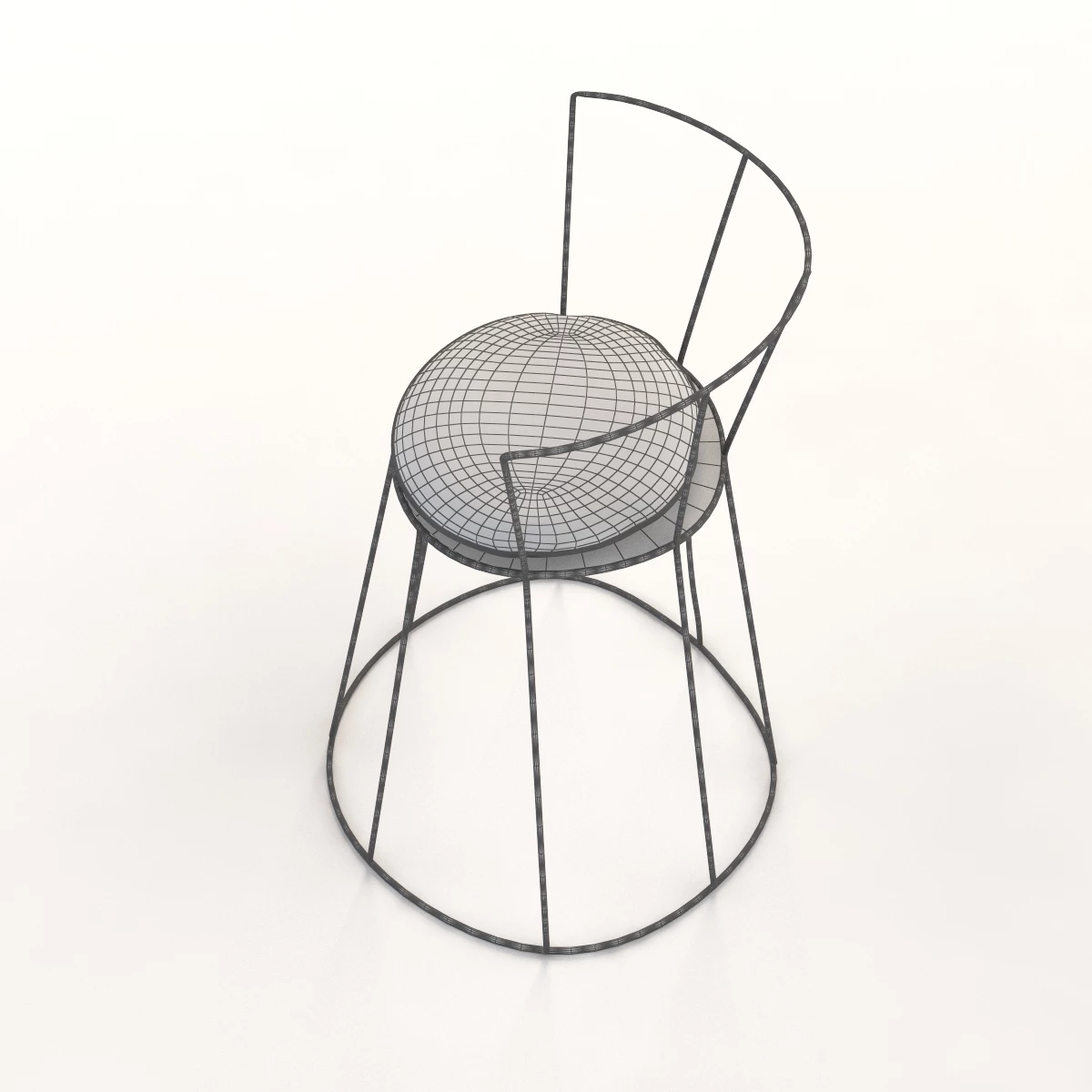 Baxter Gibellina Iron Chair by Antonino Sciortino 3D Model_012