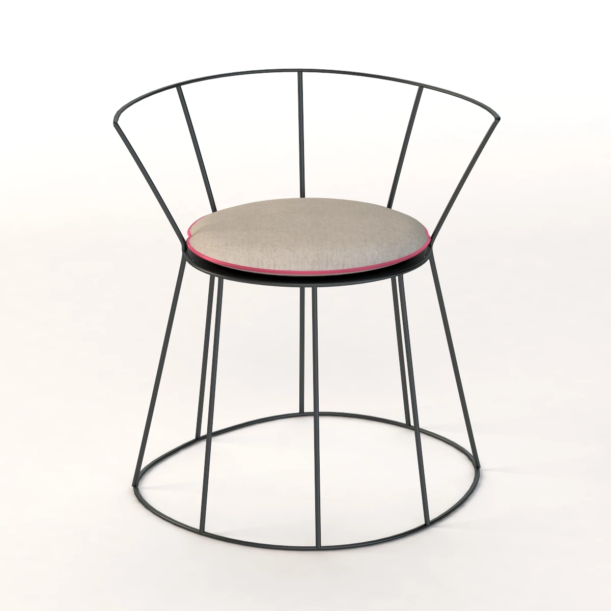 Baxter Gibellina Iron Chair by Antonino Sciortino 3D Model_04