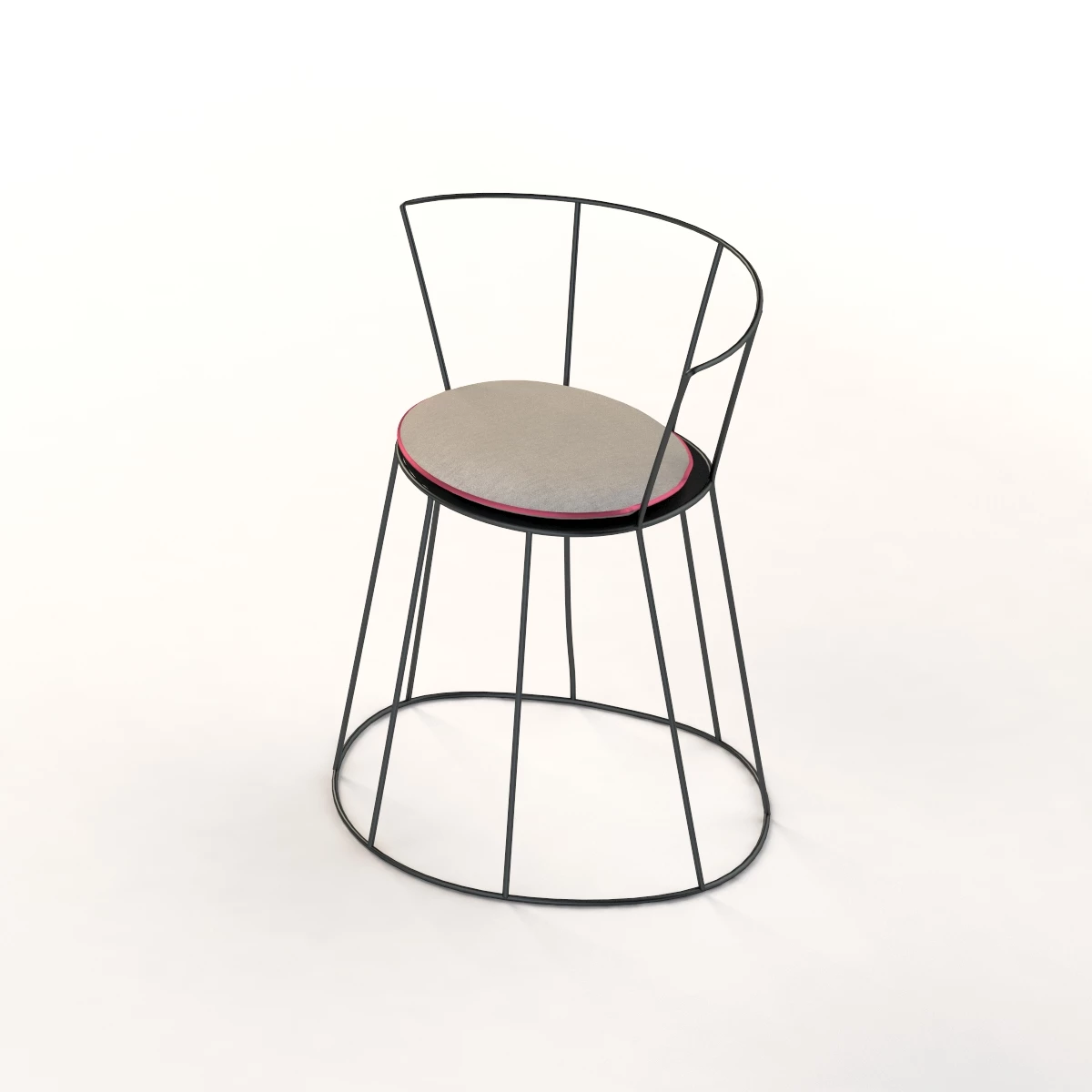 Baxter Gibellina Iron Chair by Antonino Sciortino 3D Model_05