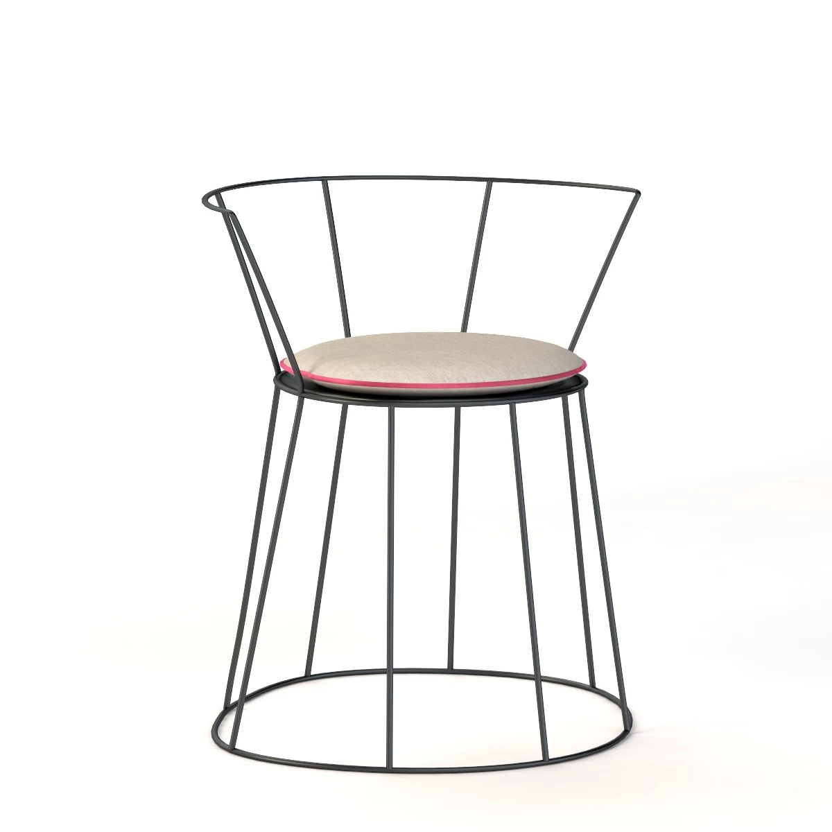 Baxter Gibellina Iron Chair by Antonino Sciortino 3D Model_01