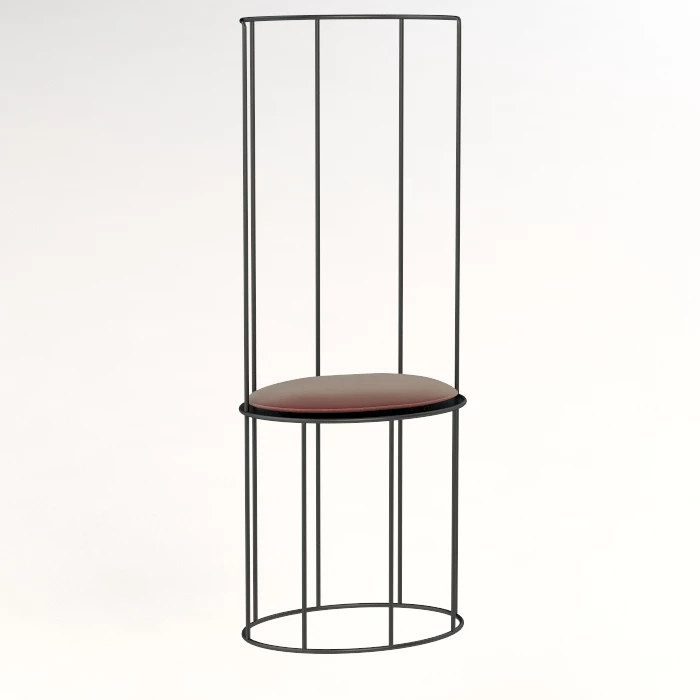 Baxter Ginestra High Back Chair By Antonino Sciortino 3D Model_01