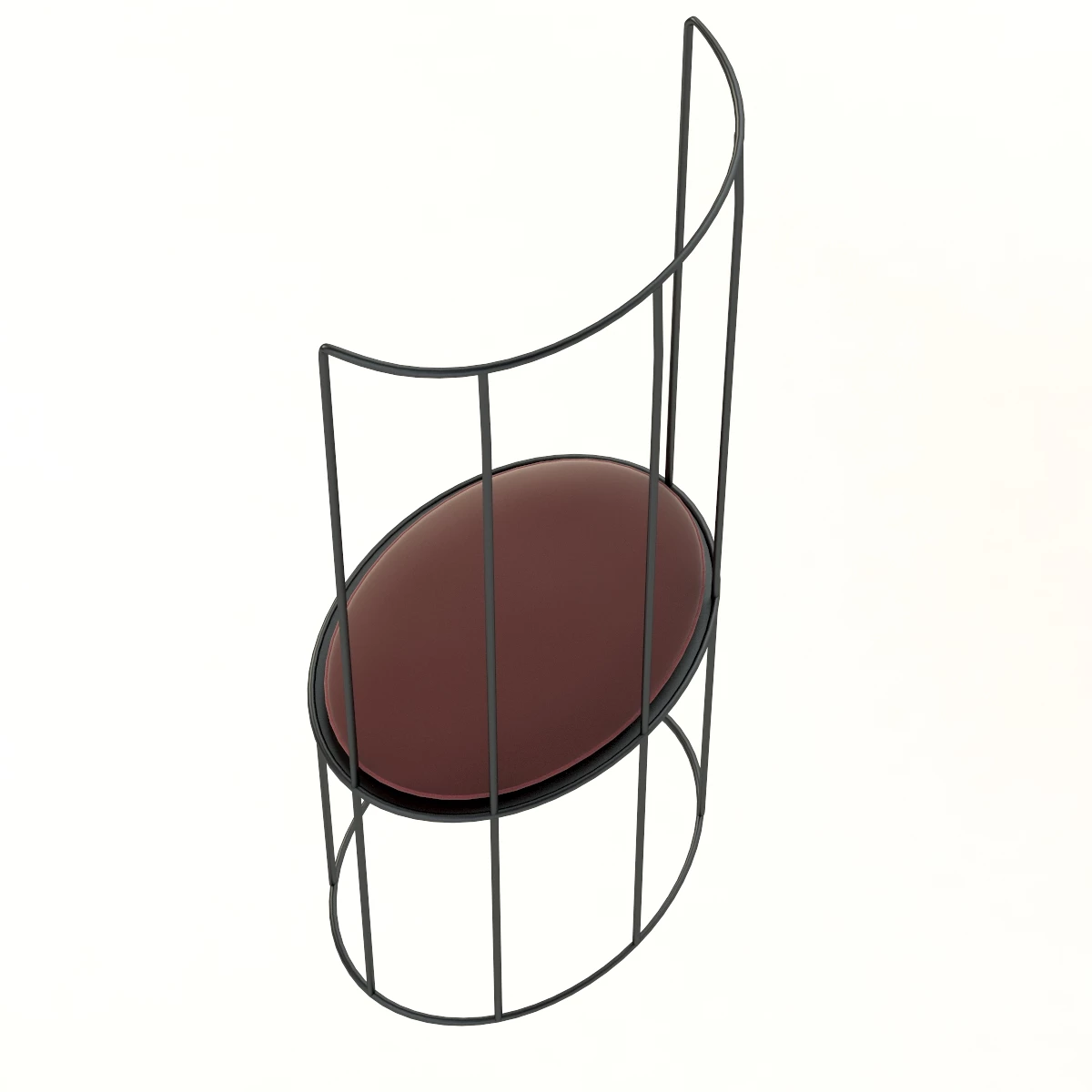 Baxter Ginestra High Back Chair By Antonino Sciortino 3D Model_05