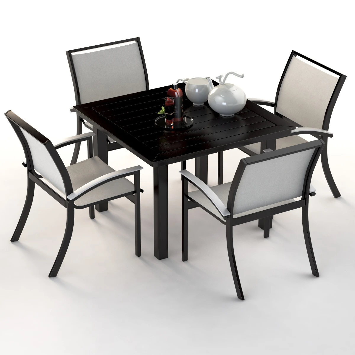 Bazza Dining Chair And Table Set 3D Model_05