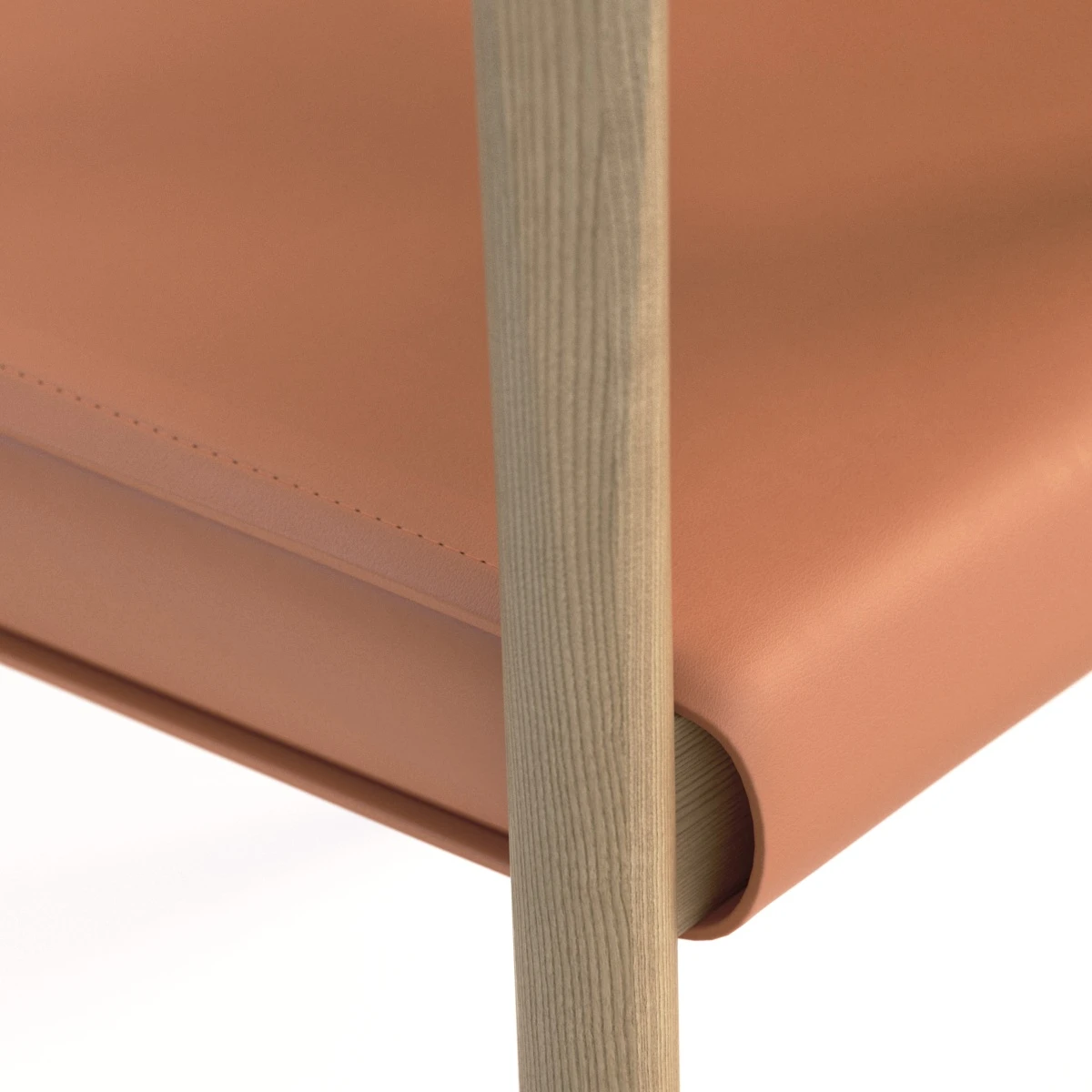 Bensen Tokyo Wooden Chair 3D Model_012