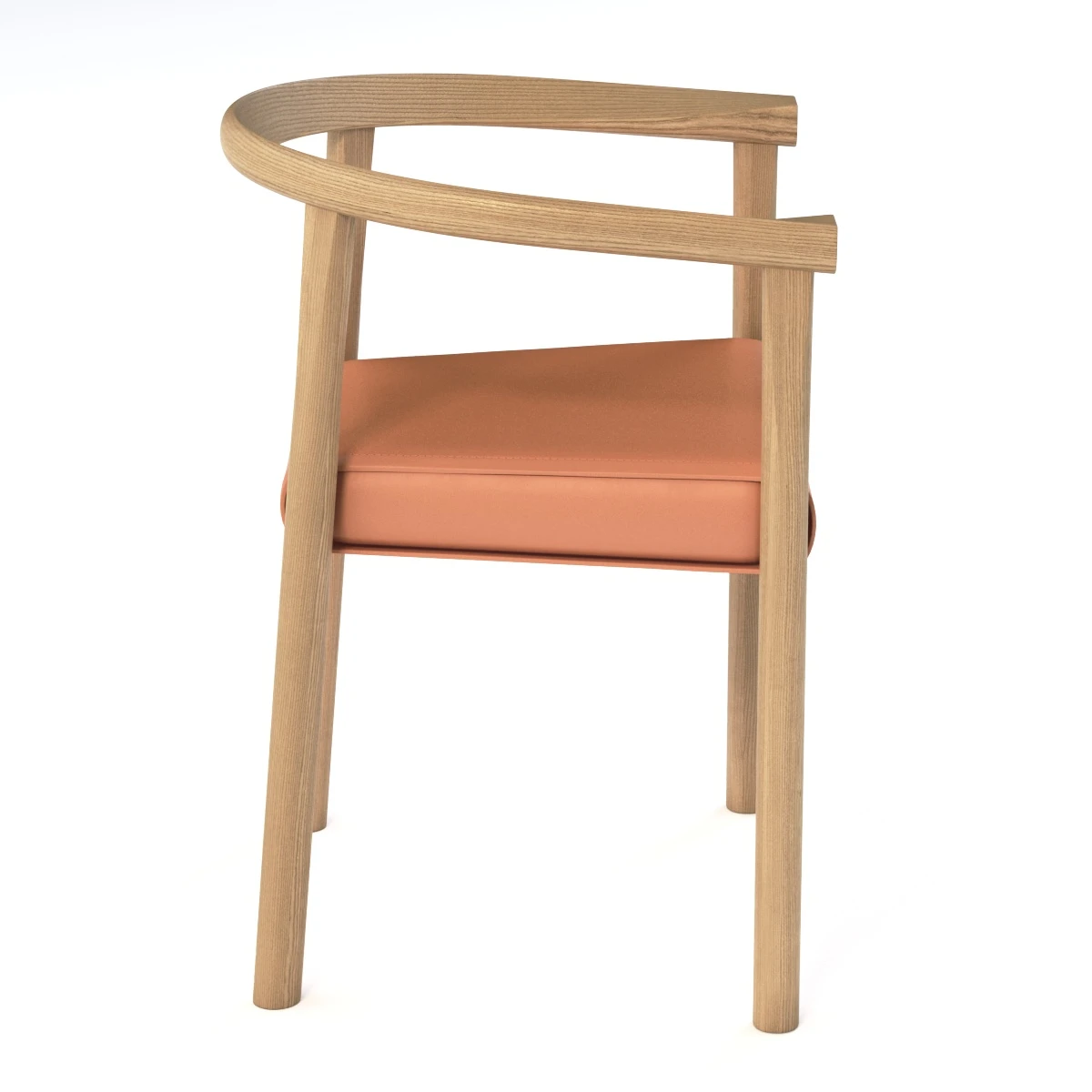 Bensen Tokyo Wooden Chair 3D Model_06