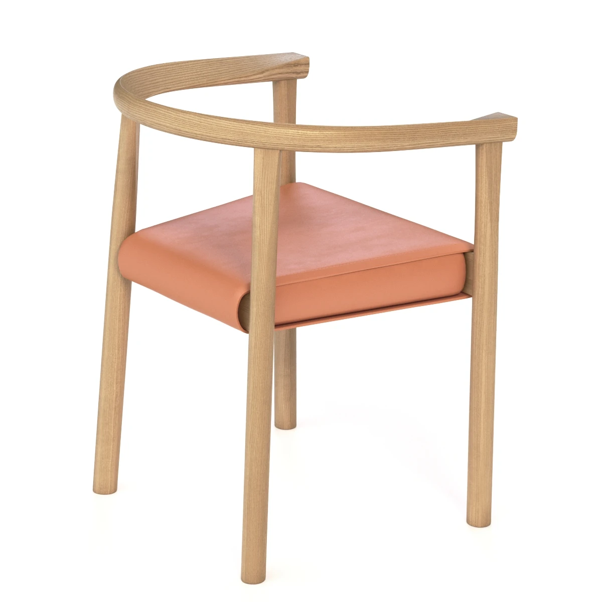 Bensen Tokyo Wooden Chair 3D Model_05