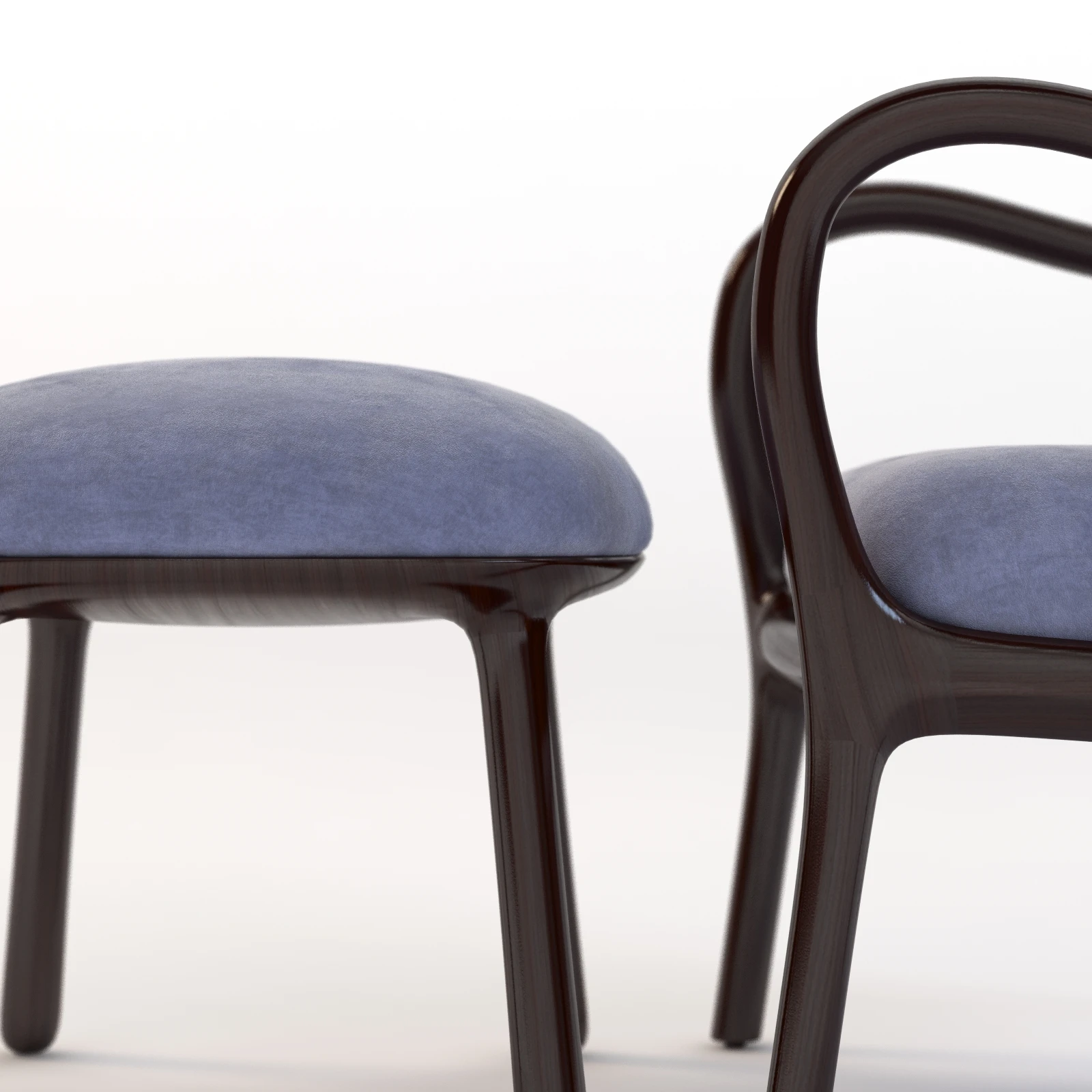 Bergere 30 Armchair by Ceccotti Collezioni 3D Model_06