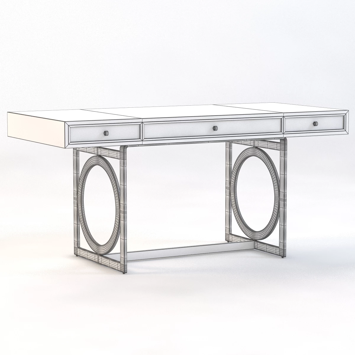 Bernhardt Salon Desk v2 3D Model_03