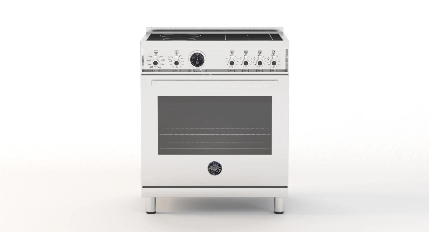 Bertazzoni 30 Inch 4 Induction Zones Electric Self Clean Oven PROF304INSXT 3D Model_04