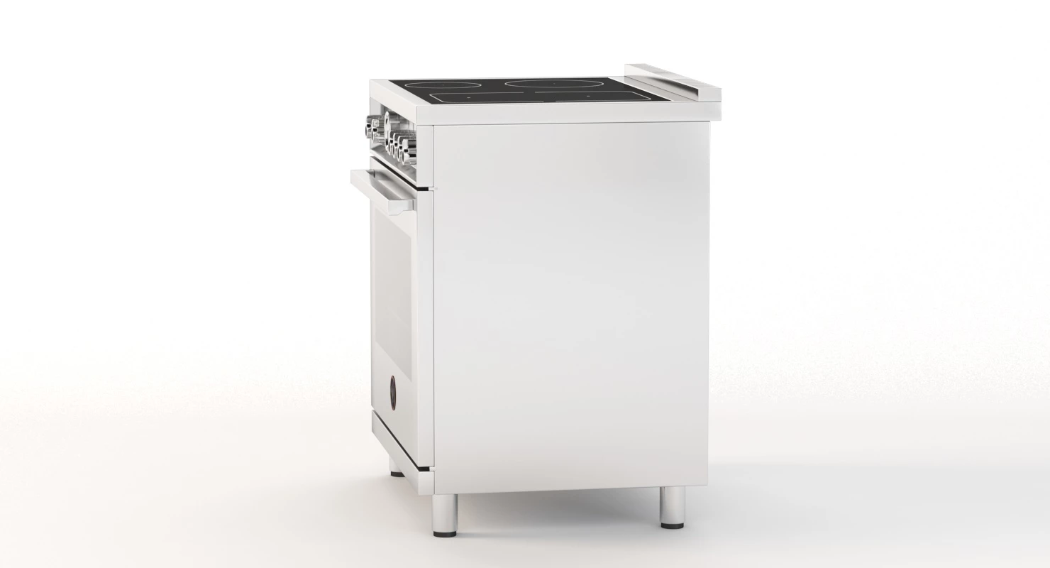 Bertazzoni 30 Inch 4 Induction Zones Electric Self Clean Oven PROF304INSXT 3D Model_09