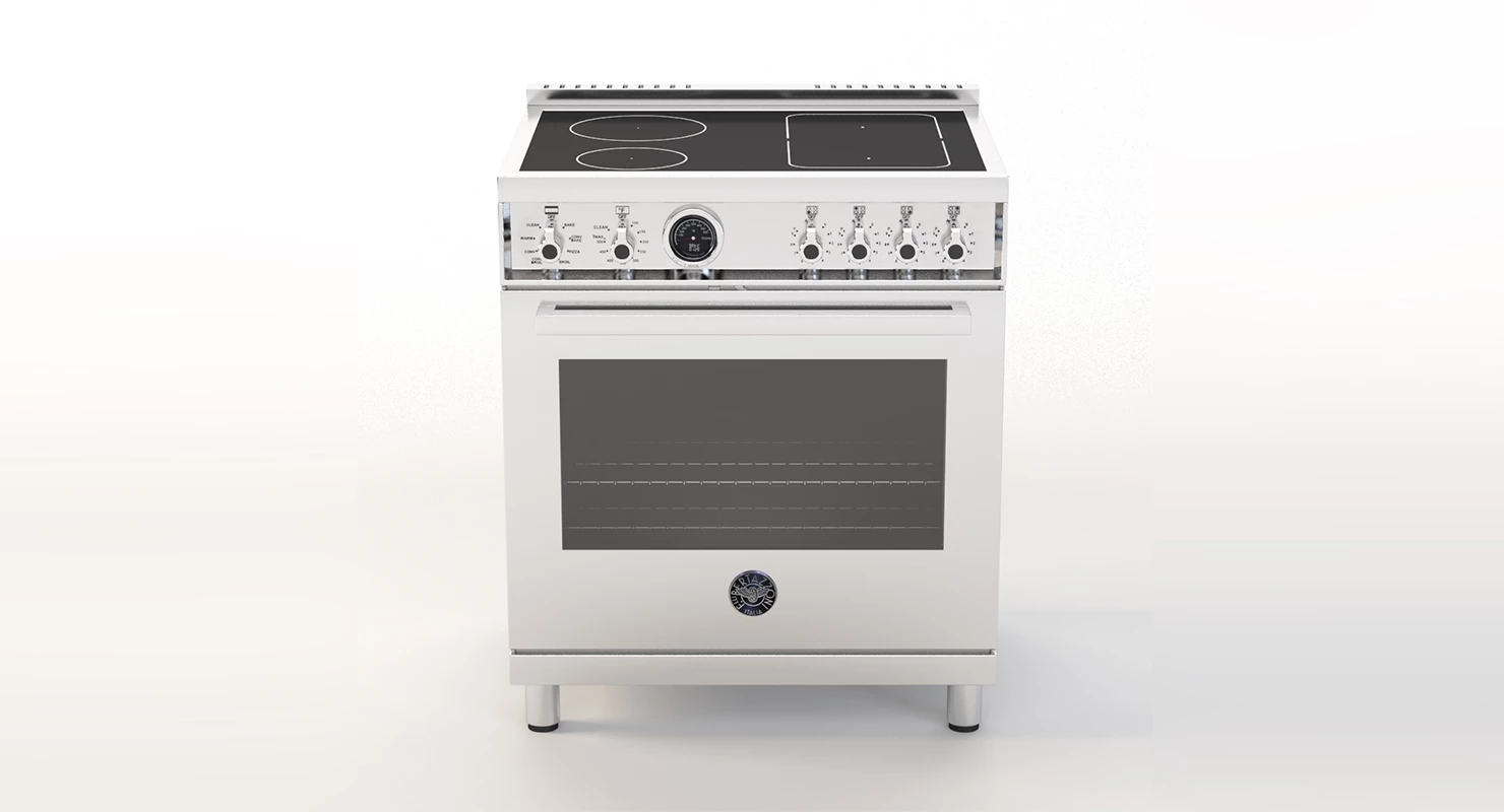 Bertazzoni 30 Inch 4 Induction Zones Electric Self Clean Oven PROF304INSXT 3D Model_01