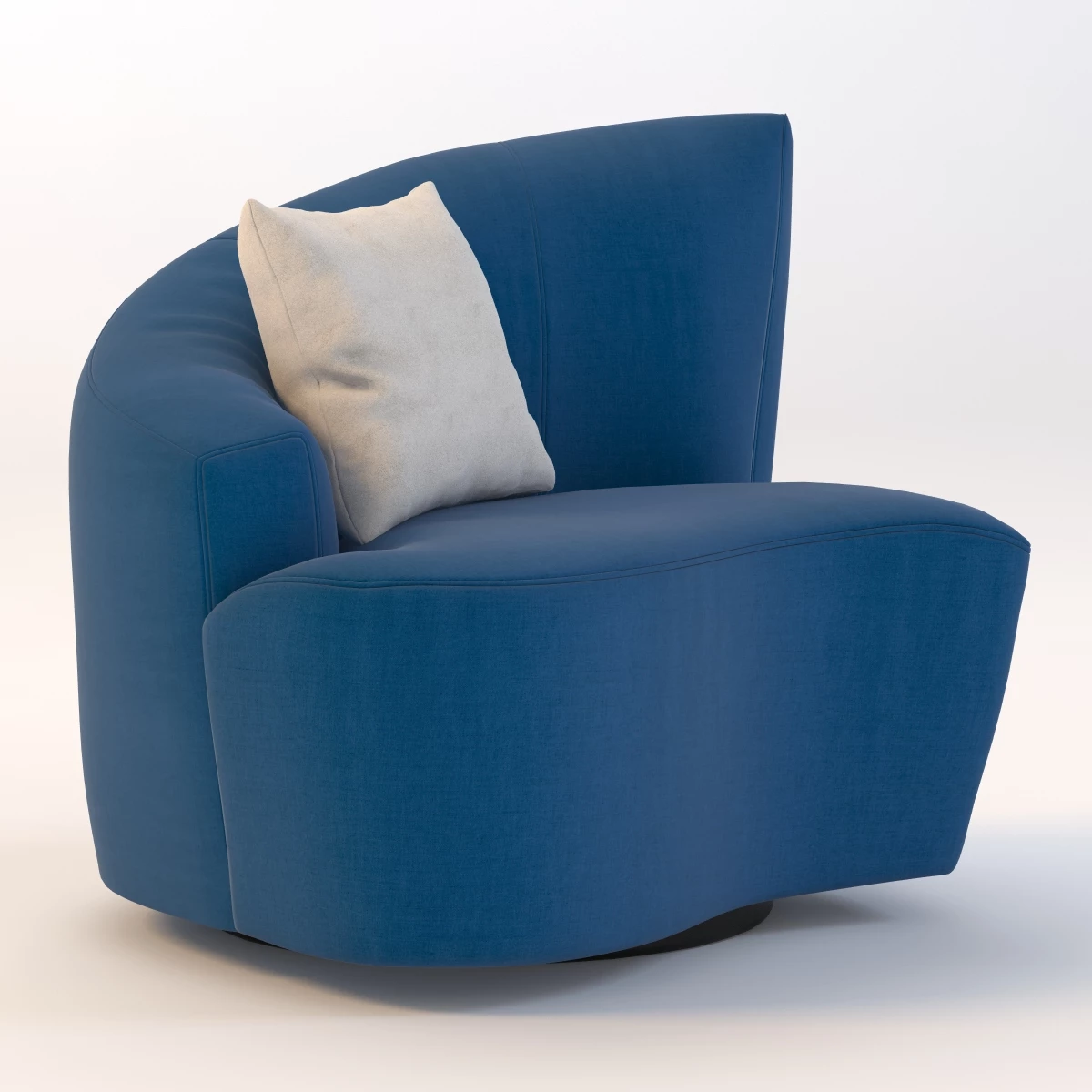 Bilbao Swivel Lounge Chair 3D Model_09
