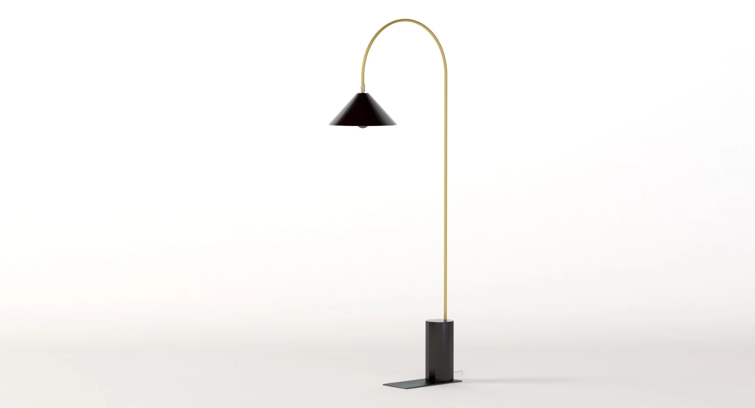 Bishop Task Large Floor Lamp 3D Model_08