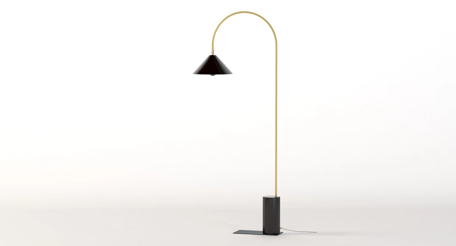 Bishop Task Large Floor Lamp 3D Model_07
