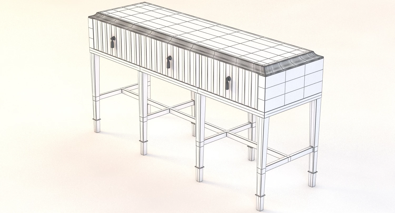 Bolier Atelier Console Fluted 113013 3D Model_06