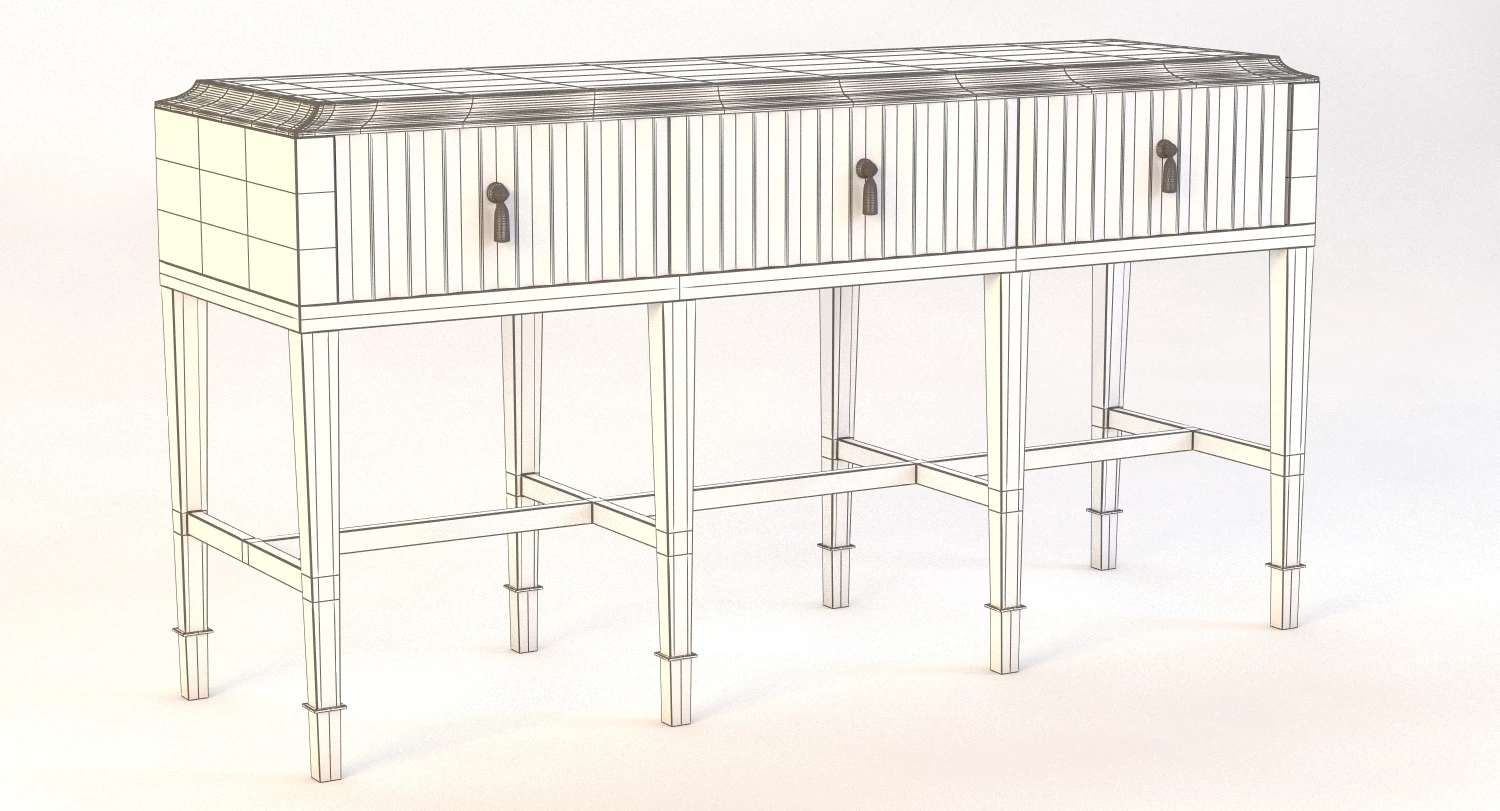 Bolier Atelier Console Fluted 113013 3D Model_011