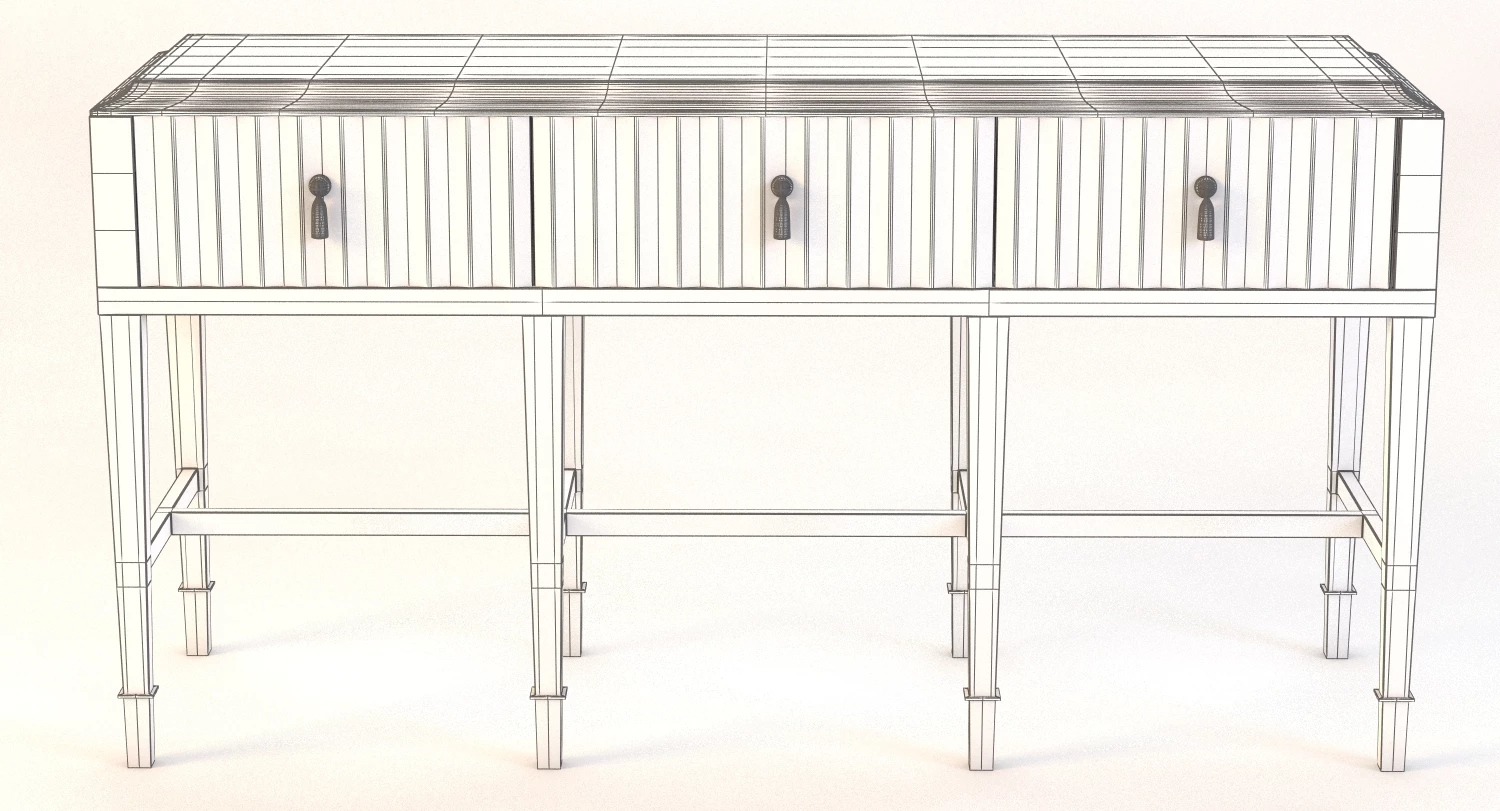 Bolier Atelier Console Fluted 113013 3D Model_03