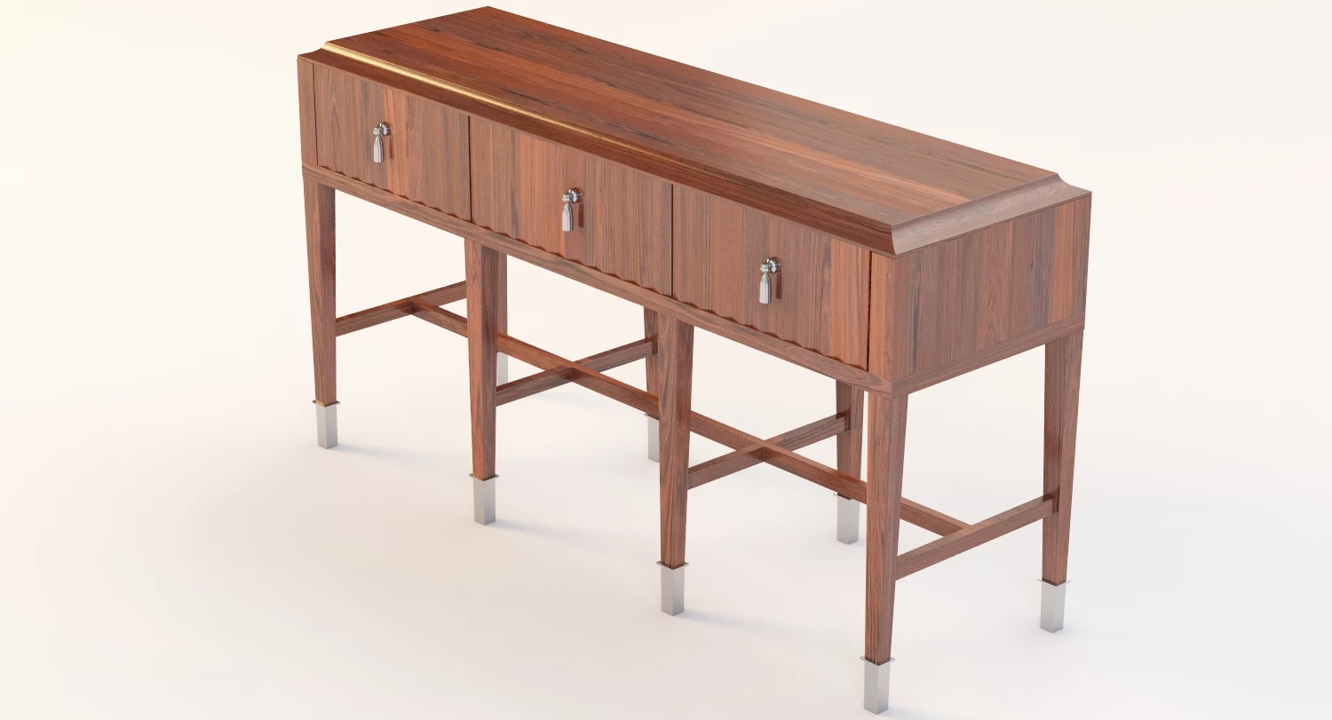 Bolier Atelier Console Fluted 113013 3D Model_05