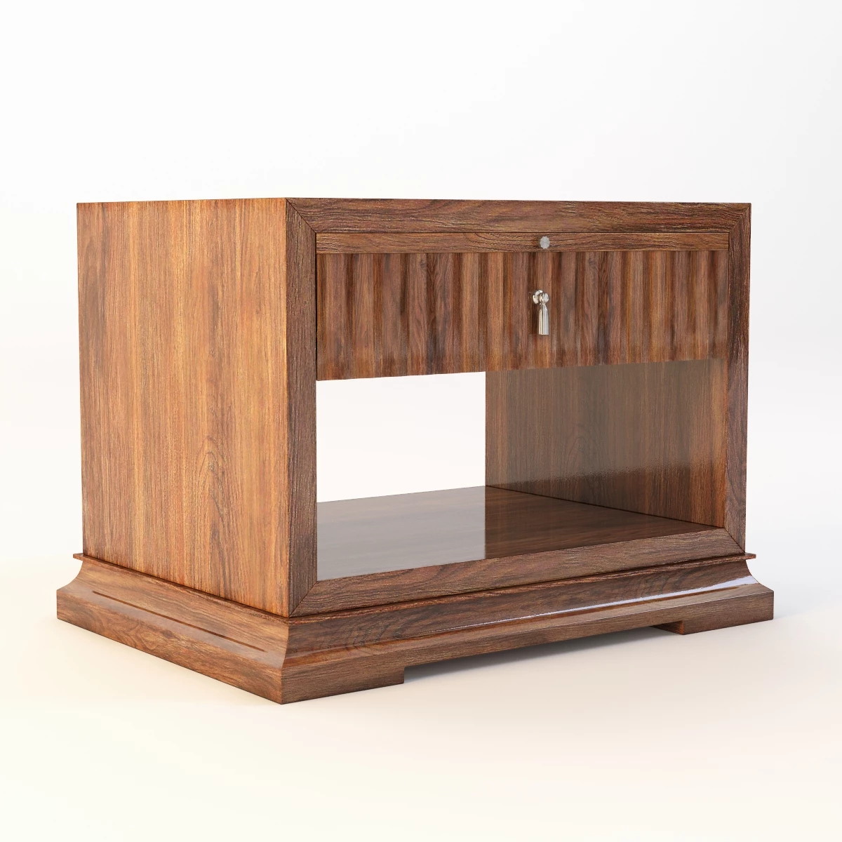 Bolier Atelier Fluted Side Table 113005 3D Model_01