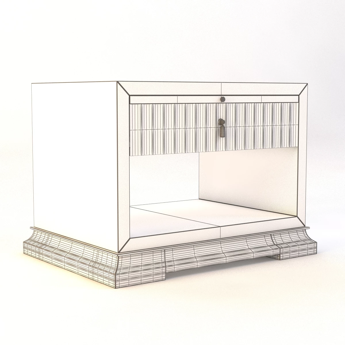 Bolier Atelier Fluted Side Table 113005 3D Model_03