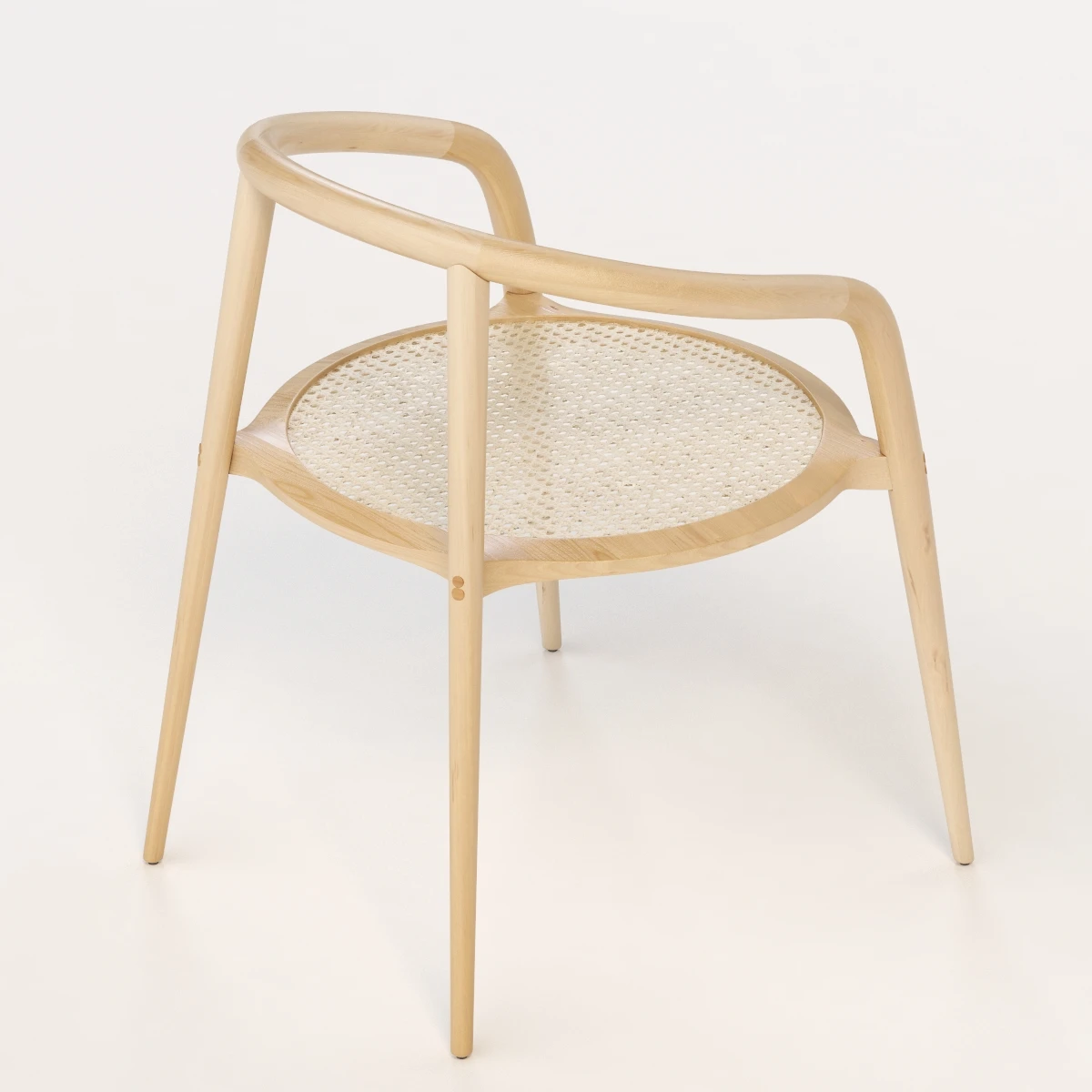Branca Lisboa Aranha Contemporary Beech Chair 3D Model_05