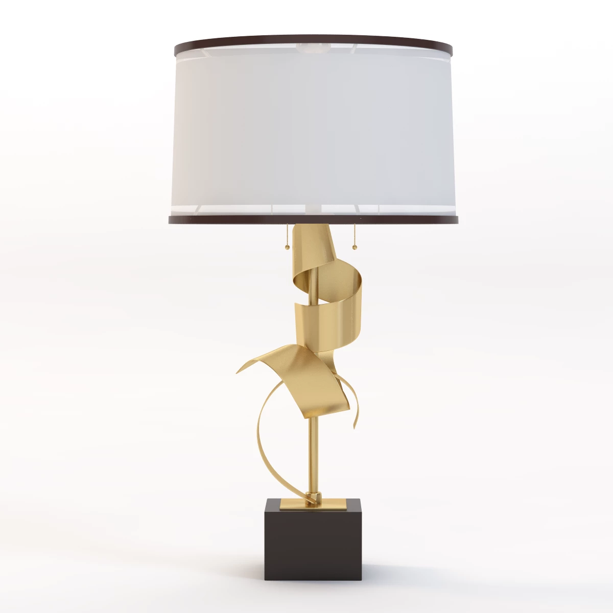 Brass Curls Table Lamp 3D Model_010