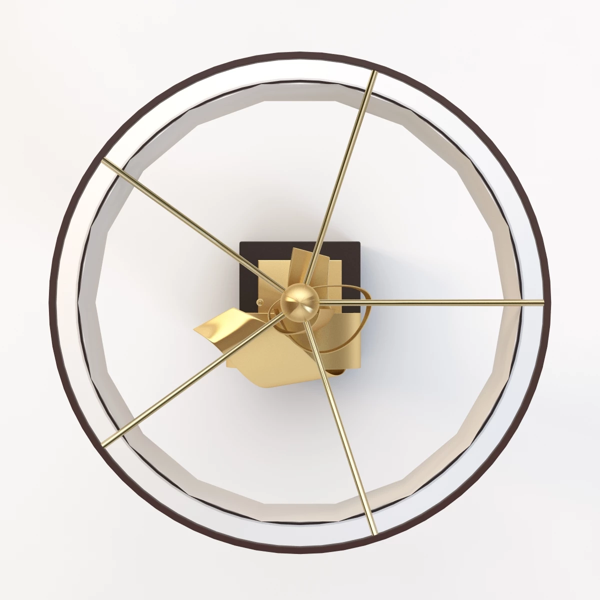 Brass Curls Table Lamp 3D Model_09