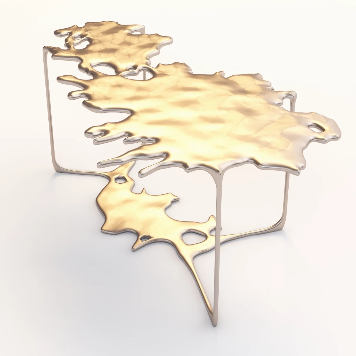 Bronze Puddle Cocktail Table 3D Model_08