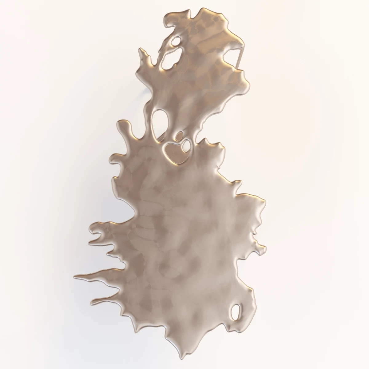 Bronze Puddle Cocktail Table 3D Model_09