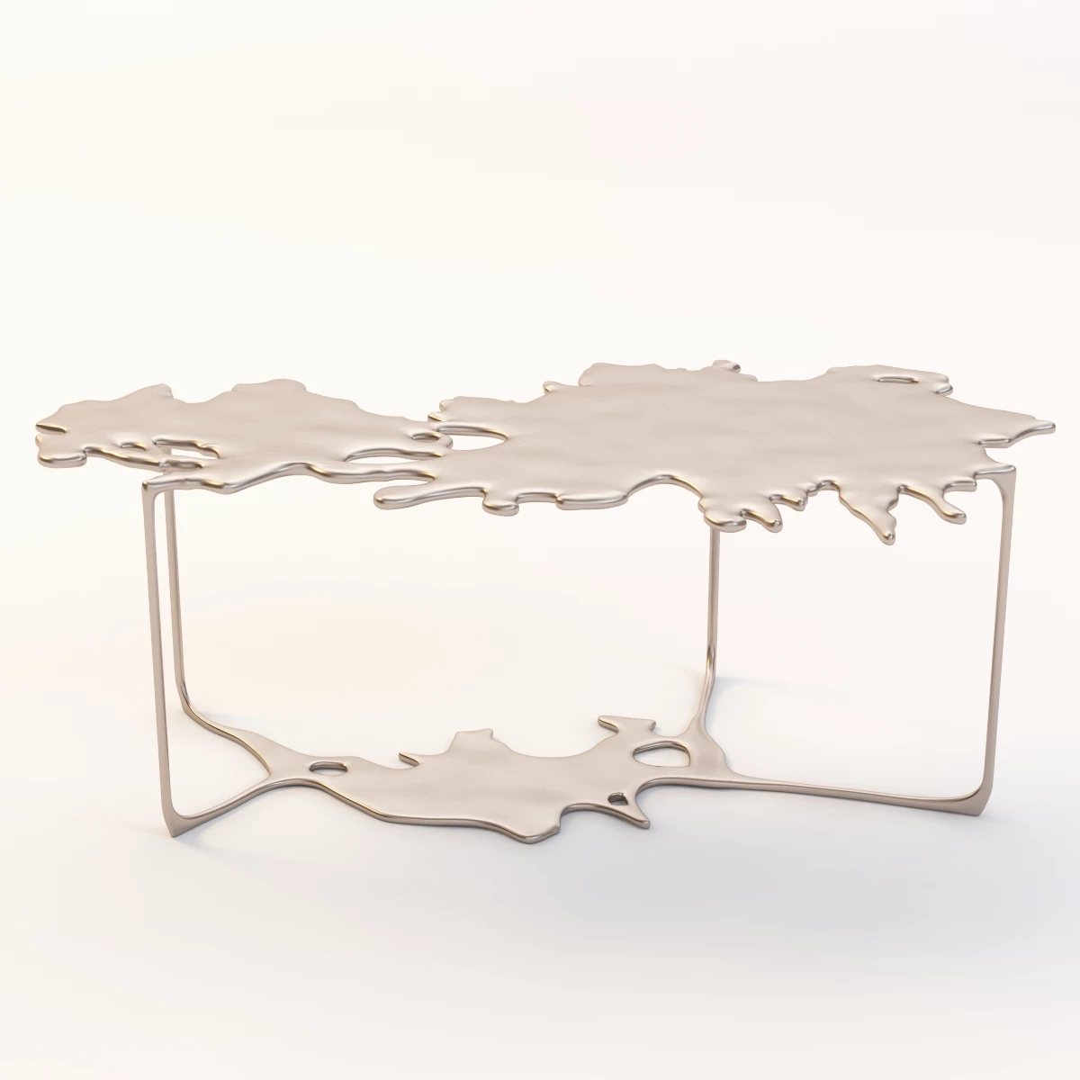 Bronze Puddle Cocktail Table 3D Model_07