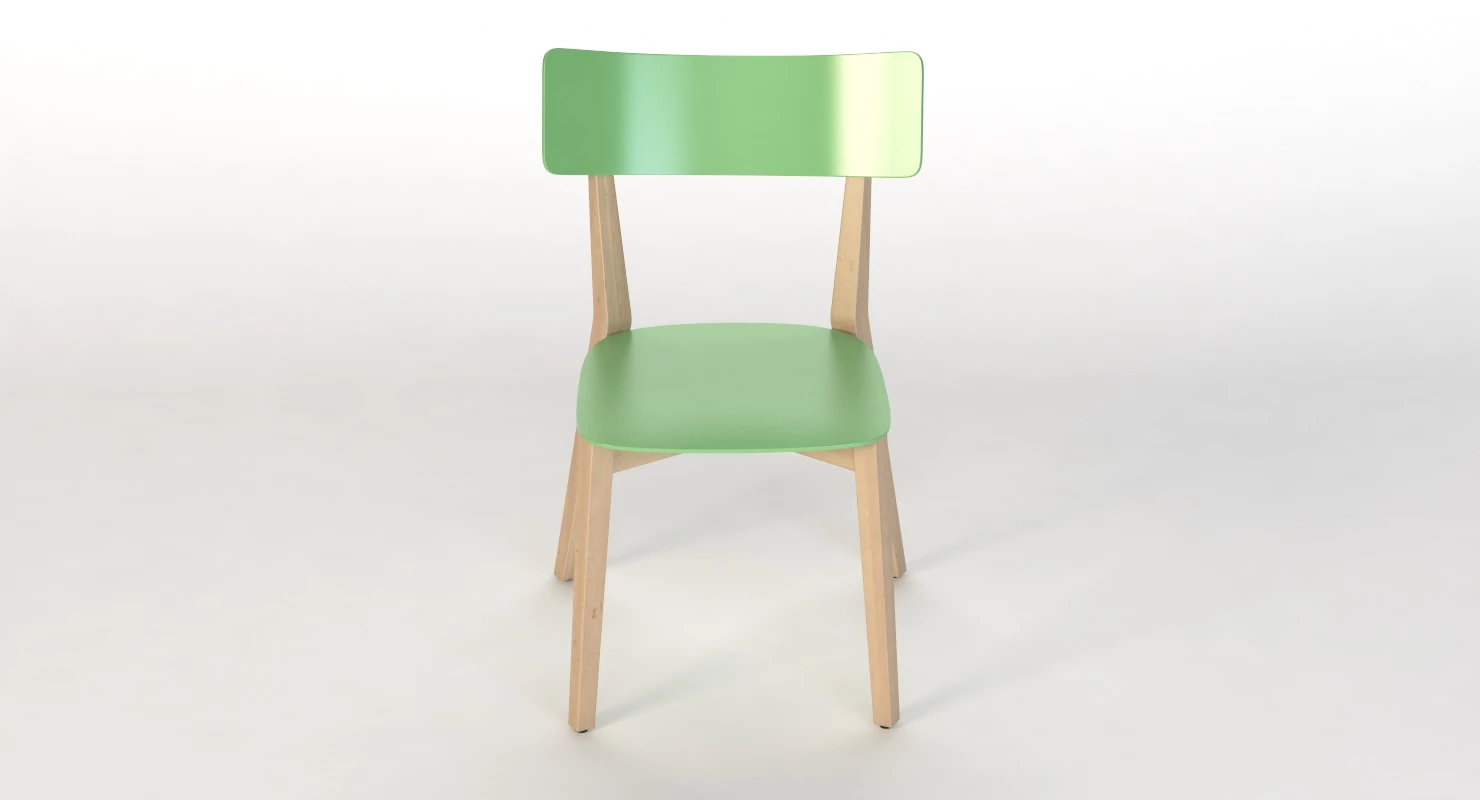 Brunner Due Wooden Chair By Wolfgang C R Mezger 3D Model_04
