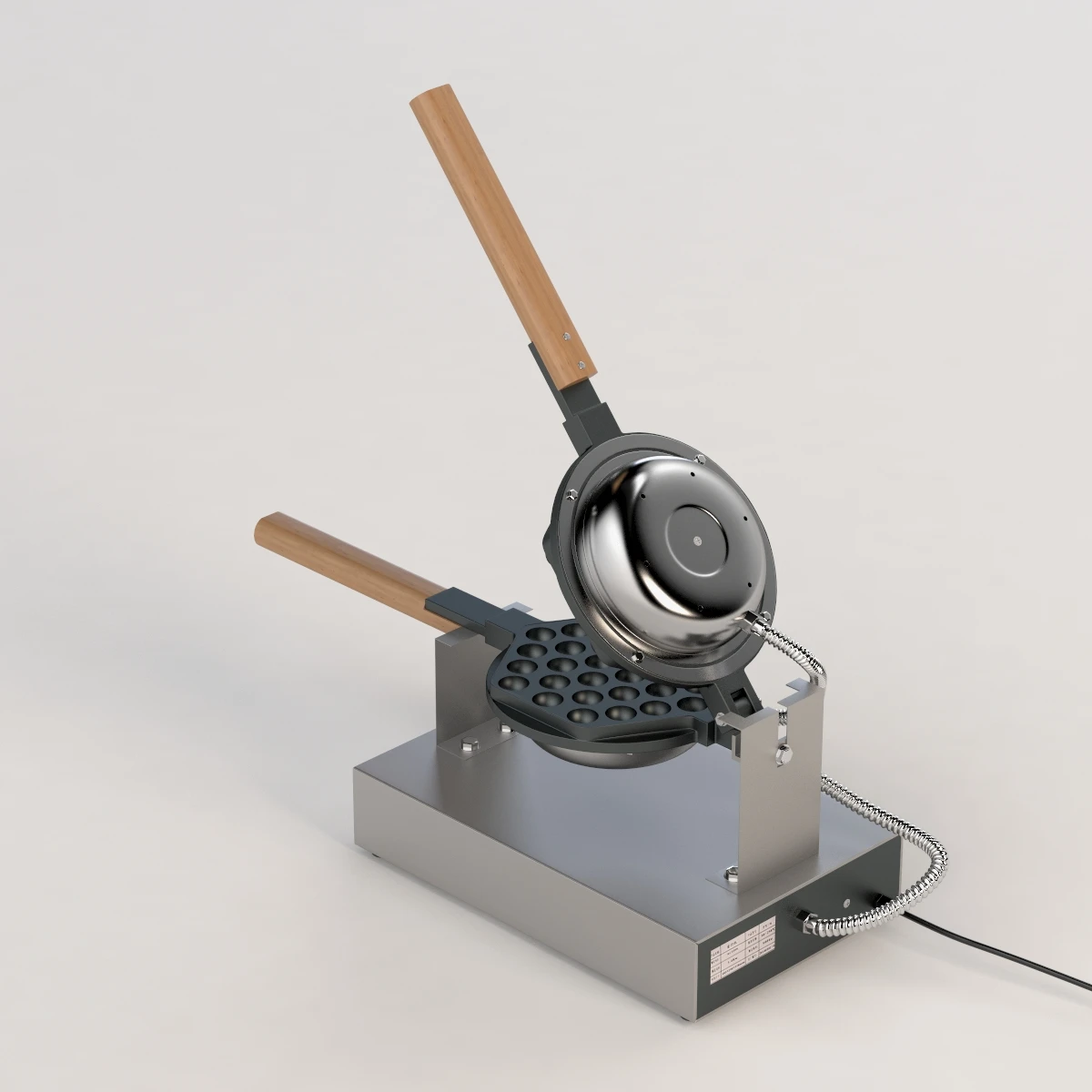 Bubble Waffle Machine Egg Puffs 3D Model_010