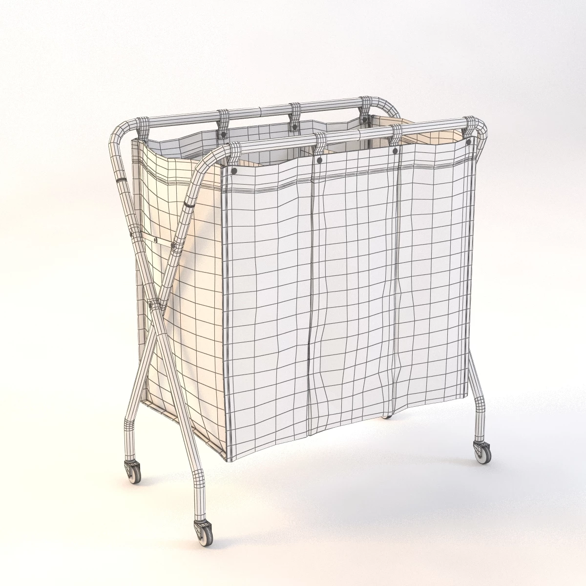 Cate And Barrel Section Canvas Sorter 3D Model_015